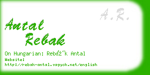 antal rebak business card